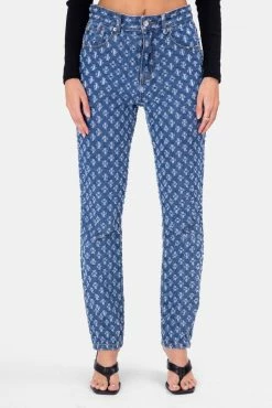 Adika Ripley Textured Pattern Jeans | STRAIGHT OUTLET