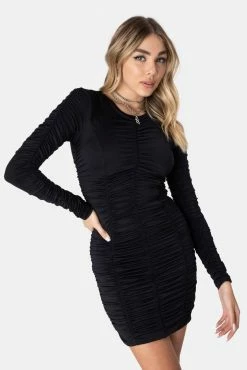 Hot Sale 🔥 Adika OUTLET Crawford Ruched Mini 👗 Dress 😍 7 Adika OUTLET Crawford Ruched Mini Dress