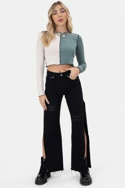 Adika Split Color-Block Tee