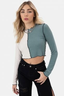 Adika Split Color-Block Tee