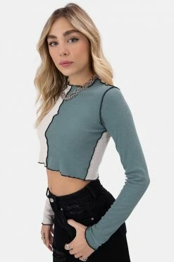 Adika Split Color-Block Tee