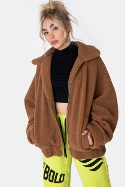 Adika Yogi Oversize Teddy Jacket