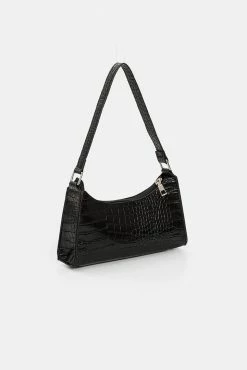Adika Lizard Faux Leather Shoulder Bag