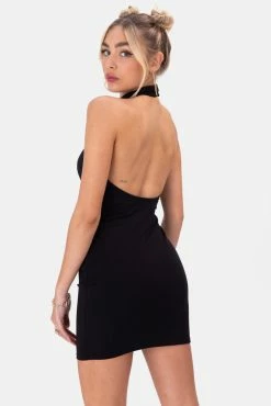 Adika Styles Halter Mini Dress Clothing