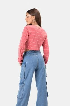 Adika OUTLET Hoper Tie- Front Crop Top