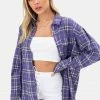 Adika OUTLET Slash Oversize Plaid Shirt