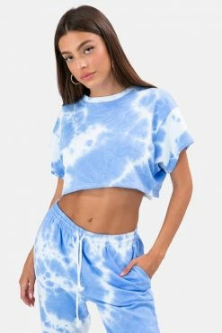 Adika Tie Dye Jersey Crop Top OUTLET