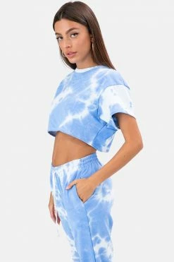 Adika Tie Dye Jersey Crop Top OUTLET