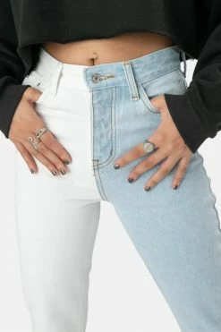 Adika Stevens Color Block Jeans | MOM Clothing