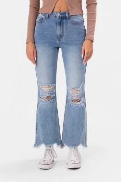 Adika Parston Cropped Ripped Jeans | FLARE