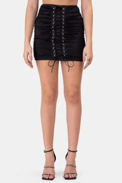 Adika Clothing Staples Satin Finish Mini Skirt