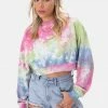 Adika IRREPLACEABLE Tie-Dye Cropped Sweatshirt