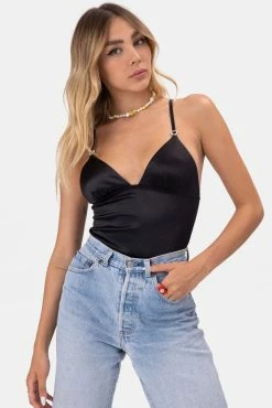 Adika OUTLET Lovely Satin Finish Bodysuit