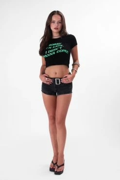 Adika Skid Belted Low-Rise Denim Shorts