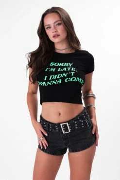 Adika Skid Belted Low-Rise Denim Shorts