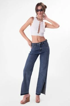 Adika New Flash Split-Hem Jeans | FLARE