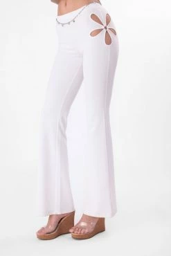 Adika Reynolds Cut-Out Flared Pants New