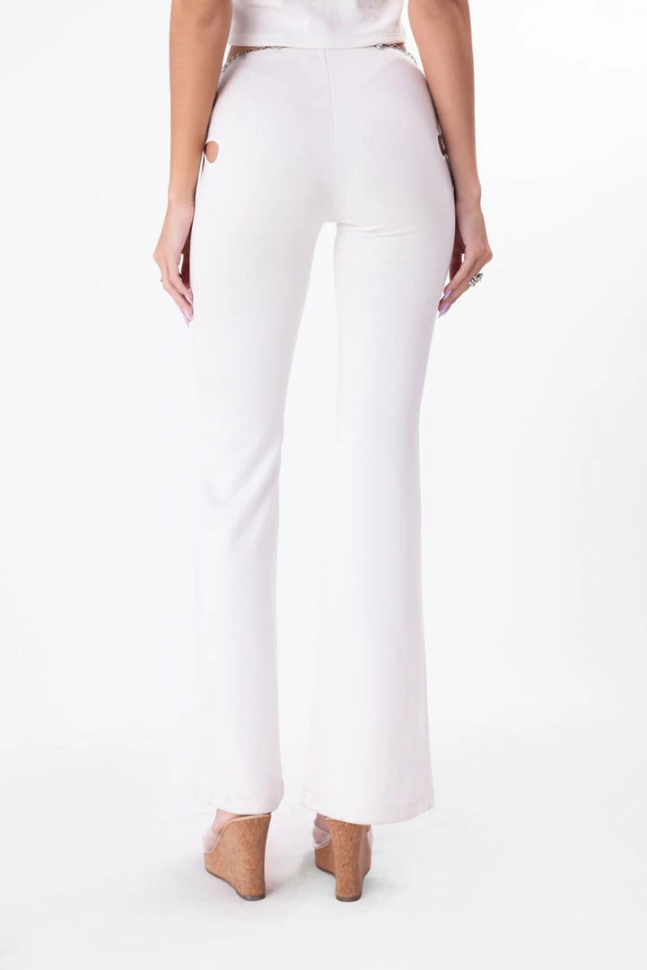 Best Pirce ❤️ Adika Reynolds Cut-Out Flared Pants New 👏 4 Adika Reynolds Cut-Out Flared Pants New