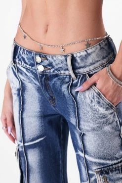 Adika New Trickso Low-Rise Cargo Jeans | FLARE