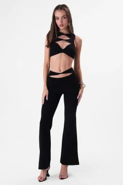 Adika Play Nice Cut-Out Crop Top New