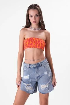 Adika Berton Ripped Denim Shorts