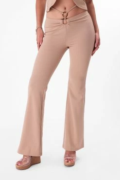 Adika Santo Waist-Tie Flared Pants