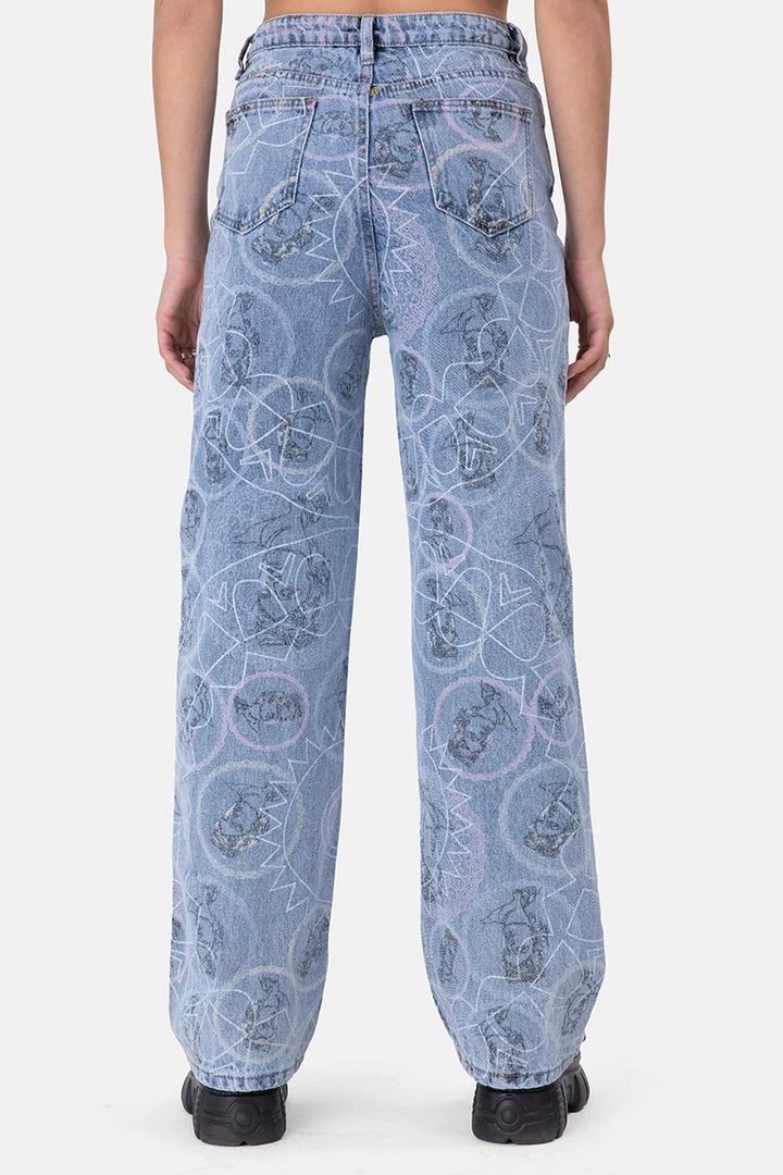 Wholesale 🤩 Adika Romano Graphic 👖 Jeans | WIDE 🔥 5 Adika Romano Graphic Jeans | WIDE