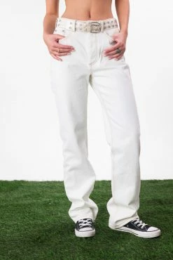 Adika Clothing Lawrencian Contrast Stitch Jeans | STRAIGHT