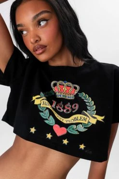 Adika HIS PROBLEM Cropped Tee