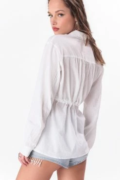 Adika Clothing Barrymore Tie-Waist Crinkle Blouse