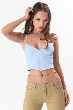 Adika Elite Handkerchief-Hem Crop Top