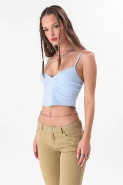Adika Elite Handkerchief-Hem Crop Top