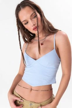 Adika Elite Handkerchief-Hem Crop Top