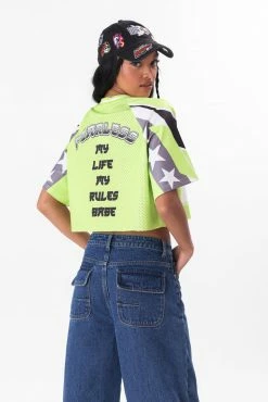 Adika AWESOMENESS Cropped Mesh Tee