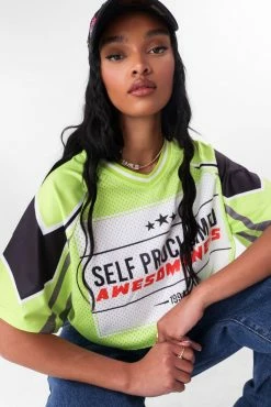 Adika AWESOMENESS Cropped Mesh Tee