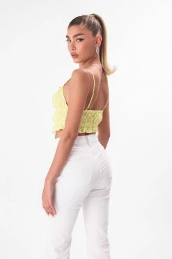 Adika Clothing Mimosa Tie-Front Crop Top