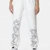 Adika Flames Diamante Detail Sweatpants