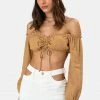 Adika Lima Off Shoulder Crop Top