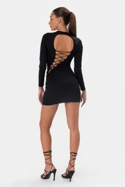 Adika Swish Strappy-Back Mini Dress