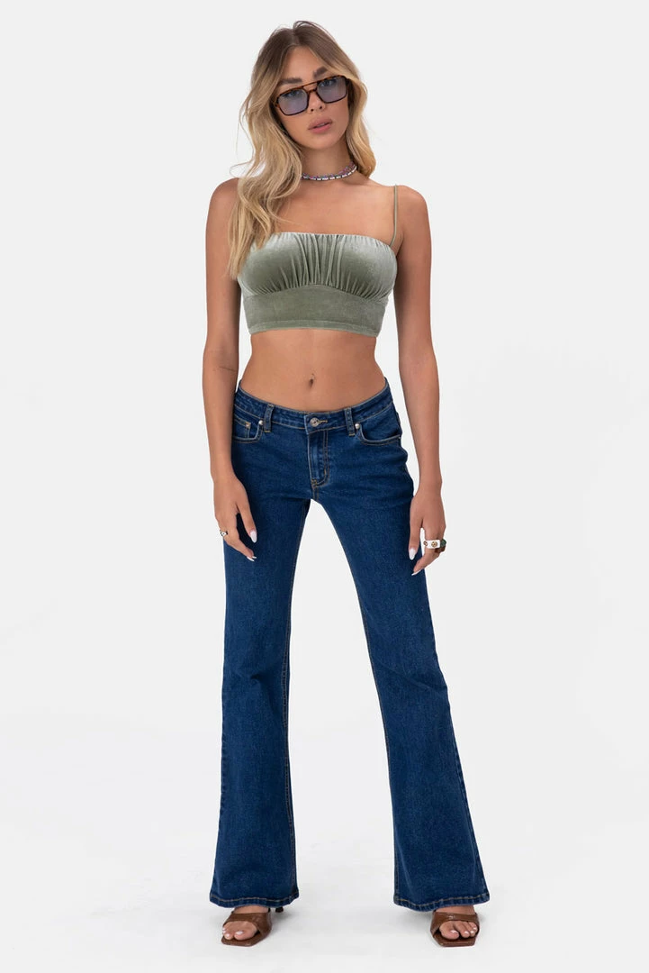 Best Pirce 😉 Adika Sakura Velvet Crop Top Clothing 🥰 2 Adika Sakura Velvet Crop Top Clothing