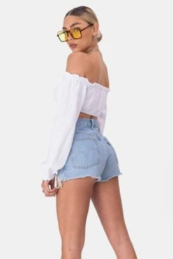 Cheapest ❤️ Adika Islands Off-Shoulder Crop Top ⌛ 8 Adika Islands Off-Shoulder Crop Top