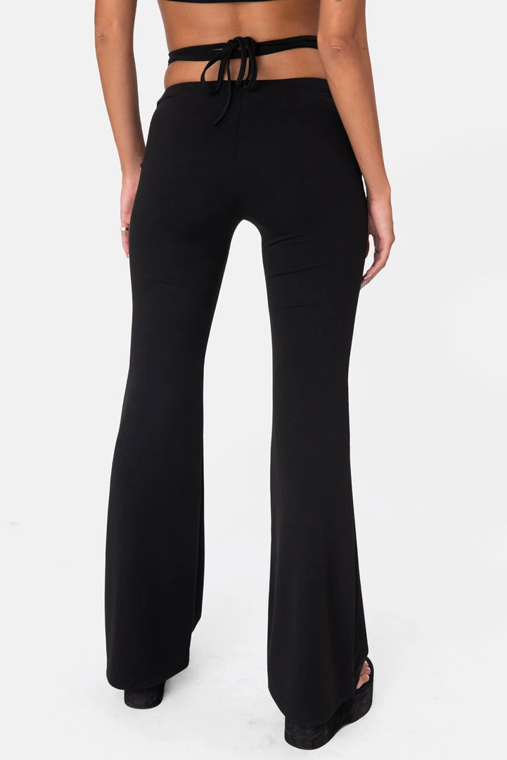 Coupon 👍 Adika Normandy Waist- Tie Flared Pants 🛒 4 Adika Normandy Waist- Tie Flared Pants