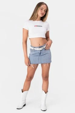Adika Clothing LOVE PIZZA Cropped Tee
