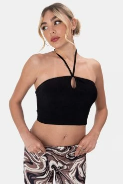 Adika Palms Halter Crop Top