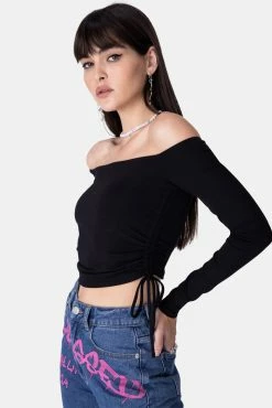 Adika Rider Off-Shoulder Ruched Top OUTLET