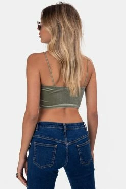 Best Pirce 😉 Adika Sakura Velvet Crop Top Clothing 🥰 10 Adika Sakura Velvet Crop Top Clothing