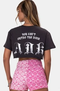 Adika Clothing ADK Embroidery Cropped Tee