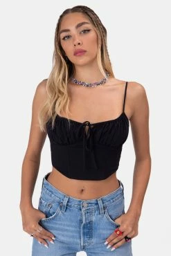 Adika Cookiez Front-Tie Corset Top