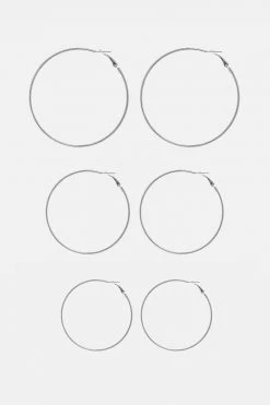 Adika Set Of 3 Hoop Earrings Accessories