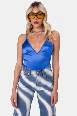 Hot Sale π Adika OUTLET Lapiz Satin Finish Bodysuit β¨ 8 Adika OUTLET Lapiz Satin Finish Bodysuit